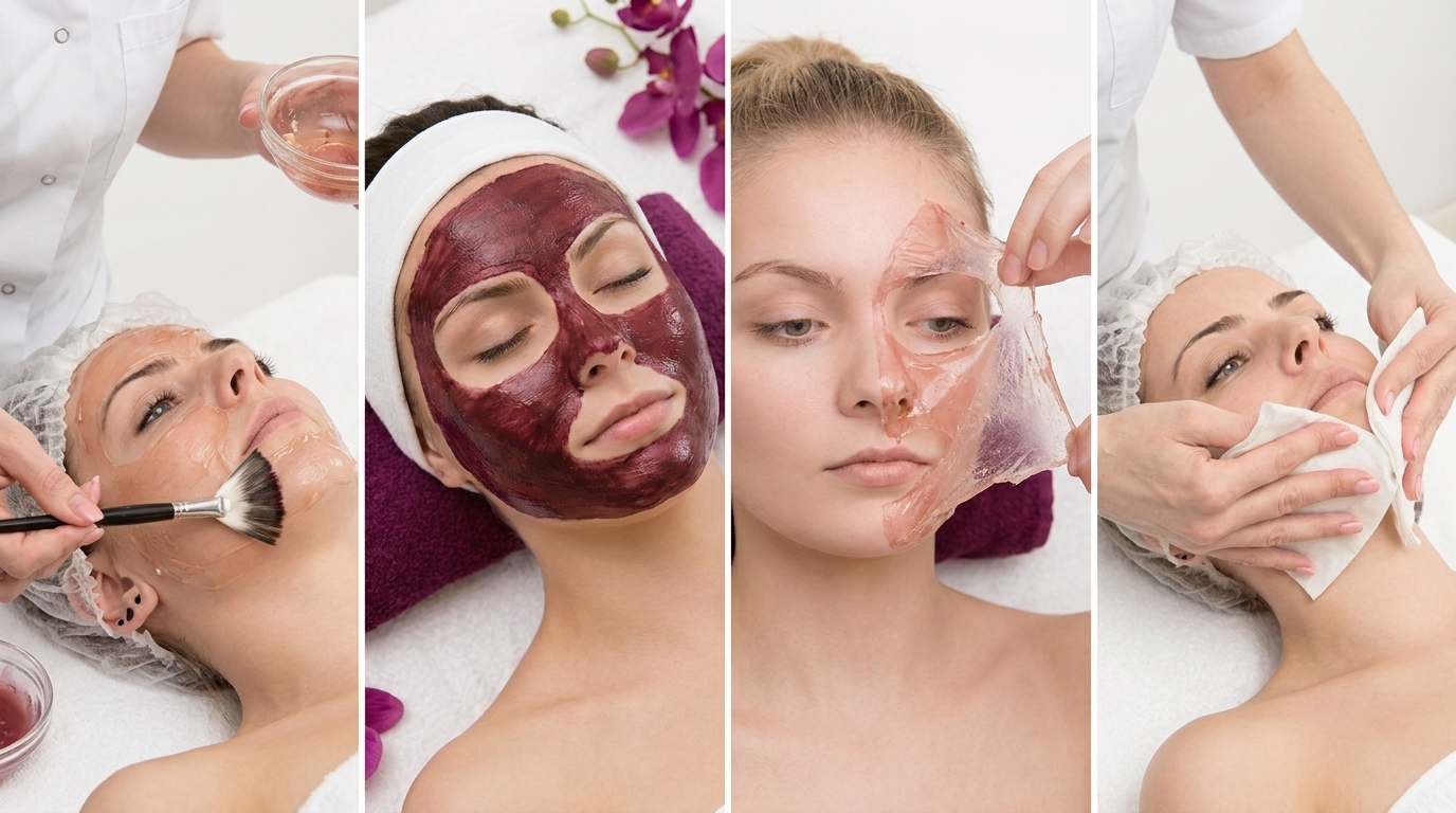 Step-applicazione-peeling-sul-viso Peeling-chimico-viso